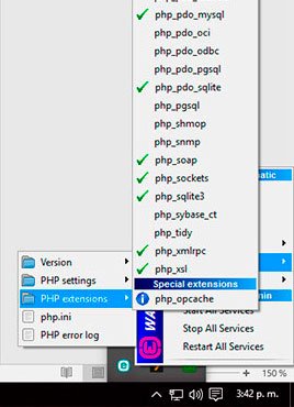 extensiones de php