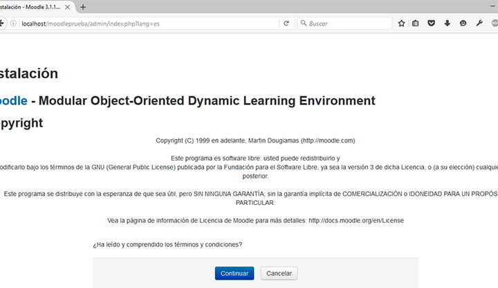 condiciones de moodle