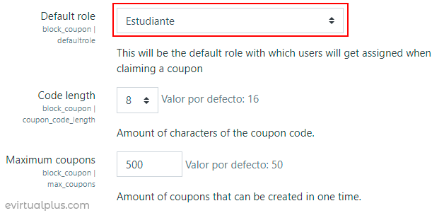 configurando el plugin cupón en moodle