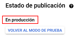 app en produccion para conectar google moodle