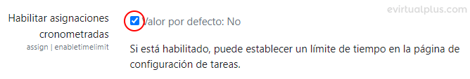 Habilitar asignaciones cronometradas